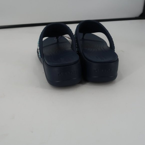 CROCS Navy Blue Women's Sandals - Picture 7 of 10
